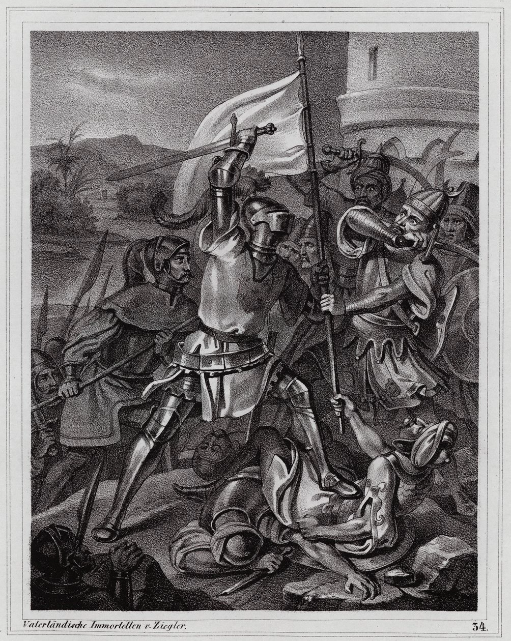 Peter Johann Nepomuk Geiger - Assedio di Damietta